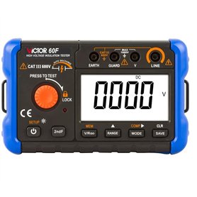 Ohmmètres 60H/60F/60G Multimètre numérique de résistance d'isolement 100V 250V 500V 1000V 1