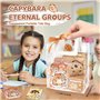 DVDGSC Coffret Scolaire Kabibara Capybara pour Filles : Ensemble de Papeterie Kawaii avec stylos, Porte-clés et Autocollants – F