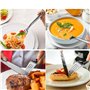 Nkaiso 150 Pièces Argent Couverts Réutilisables, 40 Fourchettes, Cuillères & Couteaux, Réutilisables Vaisselle Parfaits pour les