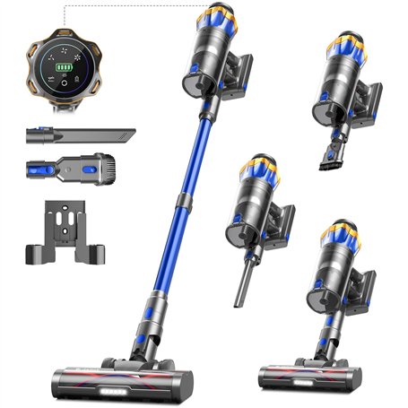 550W/45KPA Aspirateur Balai sans Fil 65min