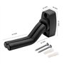 Support Mural pour Guitare Support de Guitare 2 Pack Compatible avec Acoustique Basse Electrique Banjo Ukulele Fiddle(Mediators 