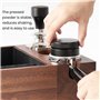 Support de tassage à café en bois 4 en 1 en noyer avec boîte à scories, distributeur de café pour cafés, cuisines, bureaux