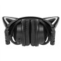 PenRux Écouteurs à Oreilles de Chat, Casque Bluetooth Supra-auriculaire, Casque de Jeu Pliable, écouteurs Bluetooth à Oreilles d