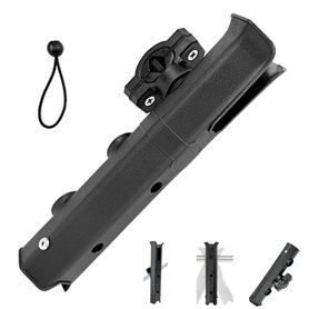 Support de Canne à pêche pour Chaise Bike Motorcycle 360 ​​° Polaire à pêche réglable avec Base de Montage
