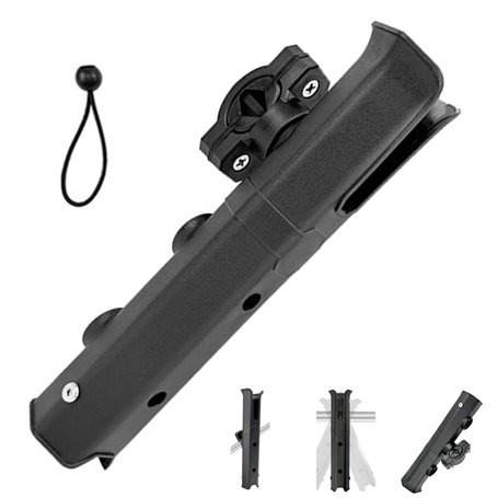 Support de Canne à pêche pour Chaise Bike Motorcycle 360 ​​° Polaire à pêche réglable avec Base de Montage