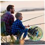 Support de Canne à pêche pour Chaise Bike Motorcycle 360 ​​° Polaire à pêche réglable avec Base de Montage, Cordon élastique et 
