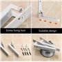 Support de fixation murale pliable pour four à micro-ondes - Blanc