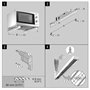 Support de fixation murale pliable pour four à micro-ondes - Blanc