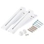 Support de fixation murale pliable pour four à micro-ondes - Blanc