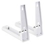 Support de fixation murale pliable pour four à micro-ondes - Blanc