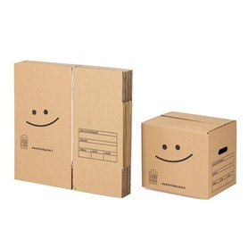 LA TRIBU DU CARTON Kit 10 cartons à livres avec poignées