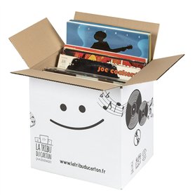 Carton renforcé pour vinyles Blanc