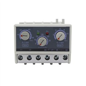Relais de protection de surcharge de protecteur de moteur de retard de démarrage réglable de 5 à 60 A 90 V-260 V