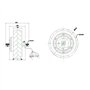 Moteur de Moyeu de Roue 1200 W, Frein à Tambour de Moteur de Moyeu de Roue 8 Pouces 36 V-48 V 500 W à 1200 W 1400 Tr/min étanche