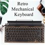 clavier compact rétro à pois vintage