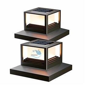 FREEDL 2 Pièces Lampe Solaire Exterieur Poteau