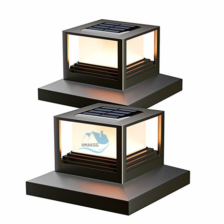 FREEDL 2 Pièces Lampe Solaire Exterieur Poteau