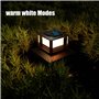 FREEDL 2 Pièces Lampe Solaire Exterieur Poteau, Lampes de Poteau de Chapeau Solaires Extérieures 2 Modes, Lampe Pilier Portail S