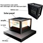 FREEDL 2 Pièces Lampe Solaire Exterieur Poteau, Lampes de Poteau de Chapeau Solaires Extérieures 2 Modes, Lampe Pilier Portail S