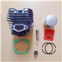 ZAPYVET KIT de cylindre 1E43F 43MM avec joint, for Zenoah, G455 AVS 4500 G4500 45CC, assemblage de CLIPS de broches de segment d
