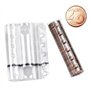 Kit de 80 blisters conteneurs assortis (10 par coupure) en plastique transparent pour pièces de monnaie