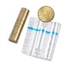 Kit de 80 blisters conteneurs assortis (10 par coupure) en plastique transparent pour pièces de monnaie