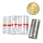 Kit de 80 blisters conteneurs assortis (10 par coupure) en plastique transparent pour pièces de monnaie