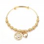 Philip Jones Bracelet Arbre de Vie Plaqué Or Créé avec des Cristaux Zircondia®