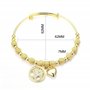 Philip Jones Bracelet Arbre de Vie Plaqué Or Créé avec des Cristaux Zircondia®