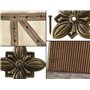 FUXXER Lot de 50 clous décoratifs antiques en laiton vintage 30 x 27 mm Bronze