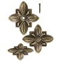 FUXXER Lot de 50 clous décoratifs antiques en laiton vintage 30 x 27 mm Bronze
