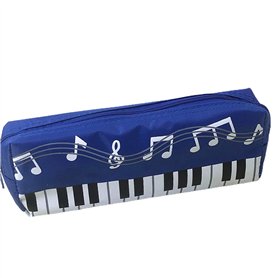 Worparsen Trousse à crayons en forme de note de musique avec motif piano