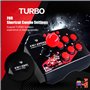 Fight Stick, Joystick de Jeu Universel avec Câble USB de / 9,8 Pieds, Joystick Sphérique en Métal Multifonction, avec 6 Boutons 