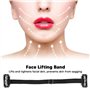 Face Lift Tape, Ceinture Anti-rides Réglable Résistante à l'usure avec Pince à Cheveux pour la Mise en Forme du Visage 4 PCS (Le
