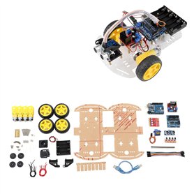 Kit de Châssis de Voiture Robot Intelligent Bricolage
