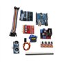 Kit de Châssis de Voiture Robot Intelligent Bricolage, Plate-Forme de Voiture Intelligente avec Moteur de Suivi 4WD avec Roues d