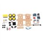 Kit de Châssis de Voiture Robot Intelligent Bricolage, Plate-Forme de Voiture Intelligente avec Moteur de Suivi 4WD avec Roues d