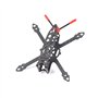 Yurefax Kit de Cadre de Course FPV 128 mm 2,5 Pouces Pièces de Rechange for Drone quadricoptère FPV Kit d'accessoires pour Drone