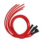 Jeu de Fils D'allumage de Bougie D'allumage, Jeu de Fils D'allumage Rouge Haute Performance Silicone 1m Fil D'allumage de Voitur