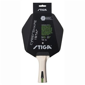 STIGA Raquette de Tennis de Table Cybershape 1-Star - Bon Contrôle et Forme Unique