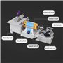 DPDZSW Machine De Meulage De Polissage De Pierres Précieuses, Scie Lapidaire De Bijoux De Bricolage 0-10 000 TR/Min, pour Machin