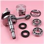 Yurefax Vilebrequin 37 mm Piston 8 mm Goupille, for STIHL, for MS170 017 MS 170 Anneau Circlip Roulement de Manivelle Kit de Joi