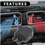 Vuzmode Actionneur de commande de porte d'air de mélange de chauffage CVC n° 10362449 Actionneur de porte d'air de voiture, for 