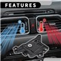 Vuzmode Actionneur de commande de porte d'air de mélange de chauffage CVC n° 971592L000 Actionneur de porte d'air de voiture, fo