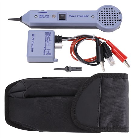 Jeanoko Kit de Testeur de Traçage de Câble Réseau Amplificateur à Induction Audio Réglable Détecteur de Toner de Câble Générateu