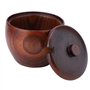 Regun Pot D'épices en Bois Massif Pot D'épices et Bol à Sucre Avec Cuillère et Couvercle, Ustensiles de Cuisine pour Stocker le 