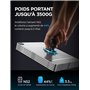 LISEN Support Téléphone Voiture, Clip Améliorer 2022 [6 Super Aimants Puissants] [Case Friendly] Support Magnetique Porte Teleph