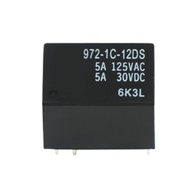 972-1C-12DS 972-1C-12DS 972-1C-12DS relais faible puissance 12VDC DC12V 12V 5A 6PIN(5PCS)