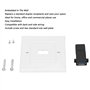 1 Plaque Murale USB 3.0 A, Couvercle de Panneau de Plaque Frontale de Prise de Chargeur Mural USB, pour Bureau à Domicile Hôtel