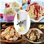 SorbetièRe Spaghetti Professionnelle, Capacité 30 L/H, Machine à Glace Italienne De Comptoir 80 W Avec TréMie De 420 Ml, Lames E